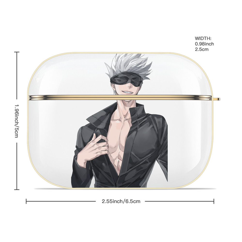 呪術廻戦 Jujutsu Kaisen 【AirPods Pro用】ハードシェル保護ケース｜耐衝撃・防指紋・カラビナ付き商品仕様