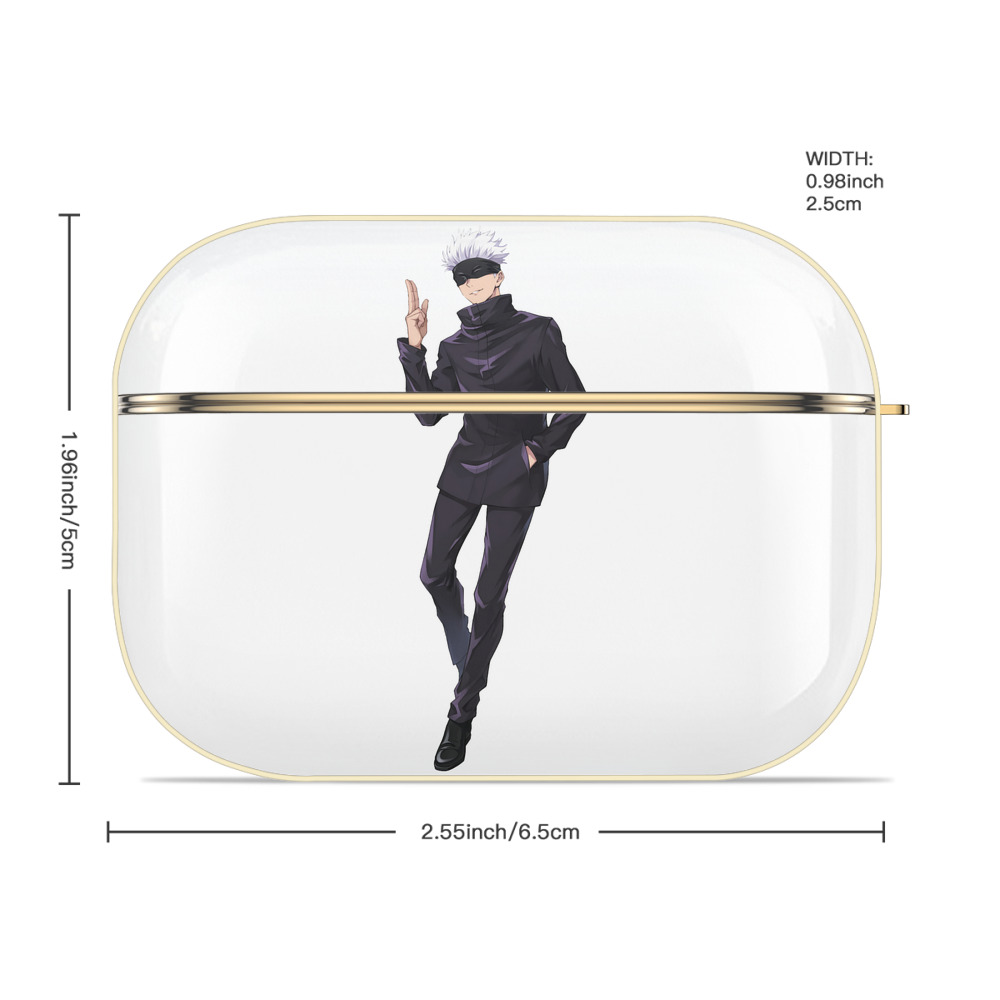 呪術廻戦 Jujutsu Kaisen 【AirPods Pro用】ハードシェル保護ケース｜耐衝撃・防指紋・カラビナ付き商品仕様