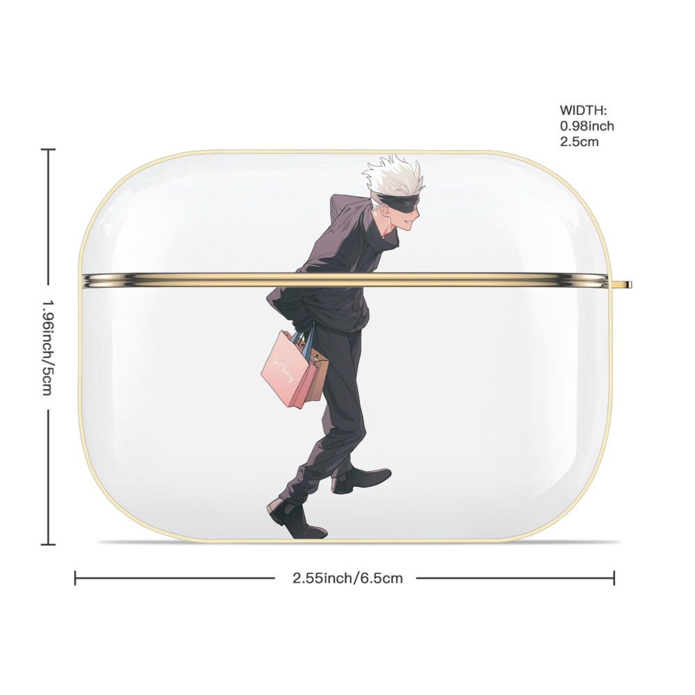 呪術廻戦 Jujutsu Kaisen 【AirPods Pro用】ハードシェル保護ケース｜耐衝撃・防指紋・カラビナ付き商品仕様