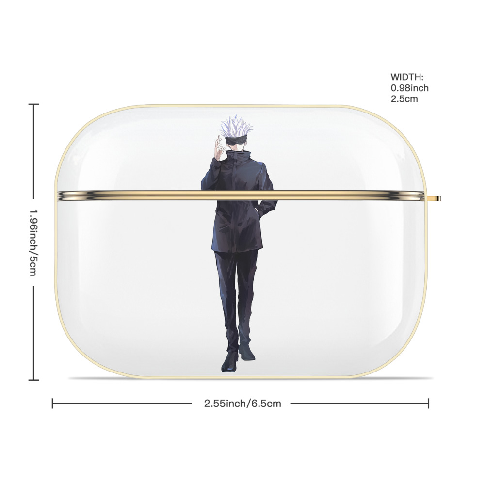 呪術廻戦 Jujutsu Kaisen 【AirPods Pro用】ハードシェル保護ケース｜耐衝撃・防指紋・カラビナ付き商品仕様