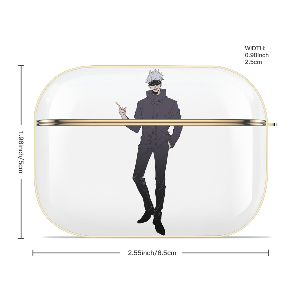 呪術廻戦 Jujutsu Kaisen 【AirPods Pro用】ハードシェル保護ケース｜耐衝撃・防指紋・カラビナ付き商品仕様