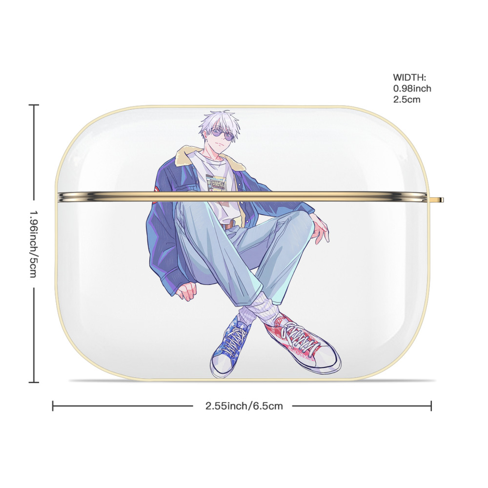 呪術廻戦 Jujutsu Kaisen 【AirPods Pro用】ハードシェル保護ケース｜耐衝撃・防指紋・カラビナ付き商品仕様