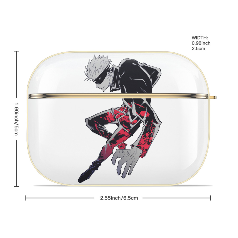 呪術廻戦 Jujutsu Kaisen 【AirPods Pro用】ハードシェル保護ケース｜耐衝撃・防指紋・カラビナ付き商品仕様