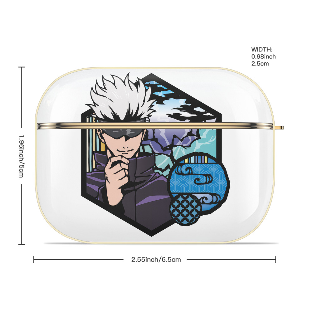 呪術廻戦 Jujutsu Kaisen 【AirPods Pro用】ハードシェル保護ケース｜耐衝撃・防指紋・カラビナ付き商品仕様