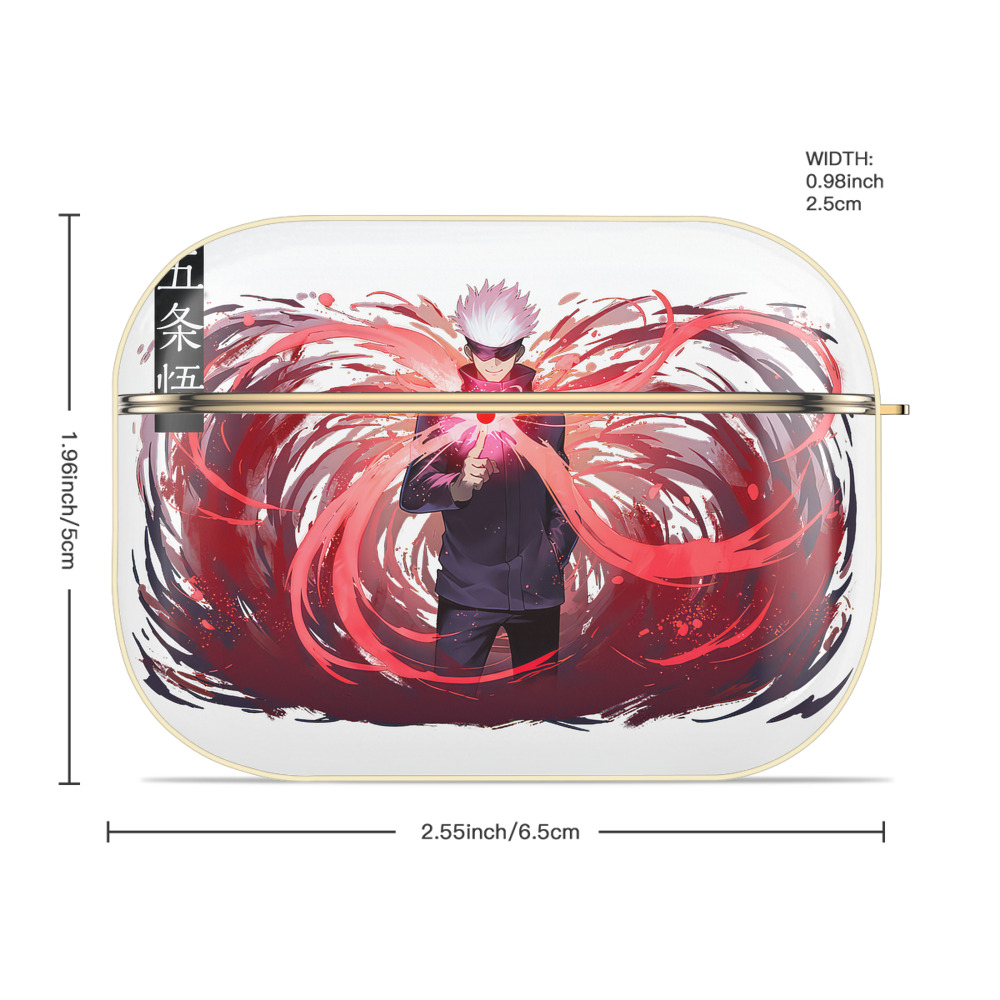 呪術廻戦 Jujutsu Kaisen 【AirPods Pro用】ハードシェル保護ケース｜耐衝撃・防指紋・カラビナ付き商品仕様