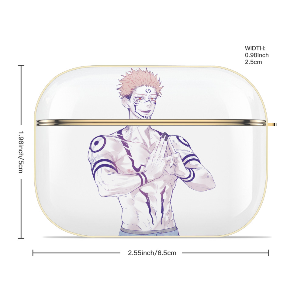 呪術廻戦 Jujutsu Kaisen 【AirPods Pro用】ハードシェル保護ケース｜耐衝撃・防指紋・カラビナ付き商品仕様