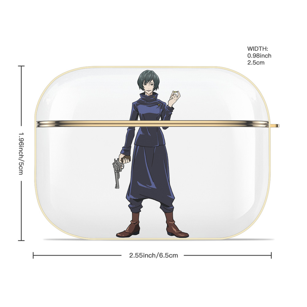 呪術廻戦 Jujutsu Kaisen 【AirPods Pro用】ハードシェル保護ケース｜耐衝撃・防指紋・カラビナ付き商品仕様