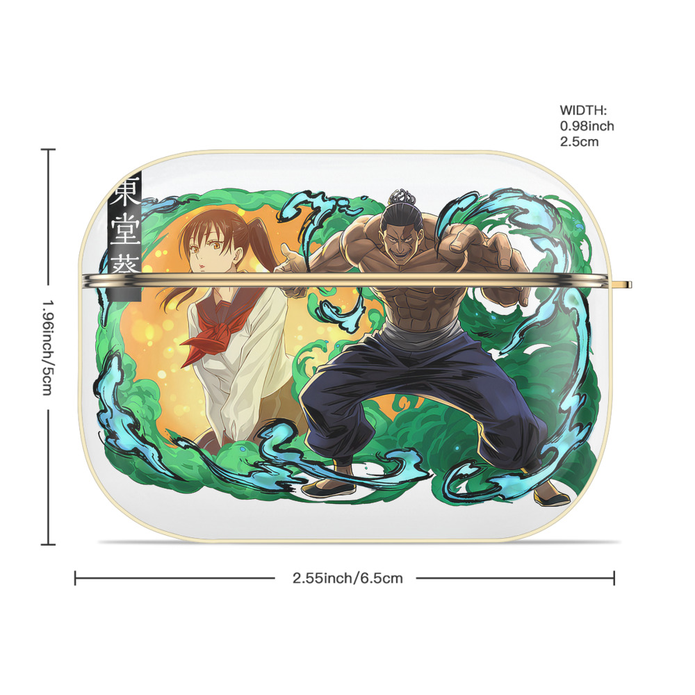 呪術廻戦 Jujutsu Kaisen 【AirPods Pro用】ハードシェル保護ケース｜耐衝撃・防指紋・カラビナ付き商品仕様