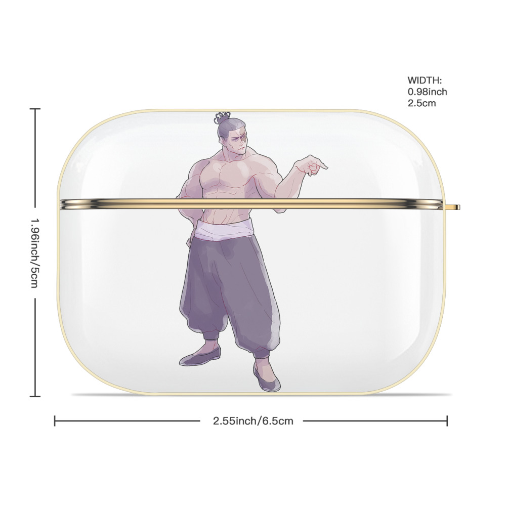 呪術廻戦 Jujutsu Kaisen 【AirPods Pro用】ハードシェル保護ケース｜耐衝撃・防指紋・カラビナ付き商品仕様