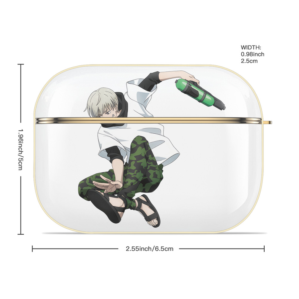 呪術廻戦 Jujutsu Kaisen 【AirPods Pro用】ハードシェル保護ケース｜耐衝撃・防指紋・カラビナ付き商品仕様