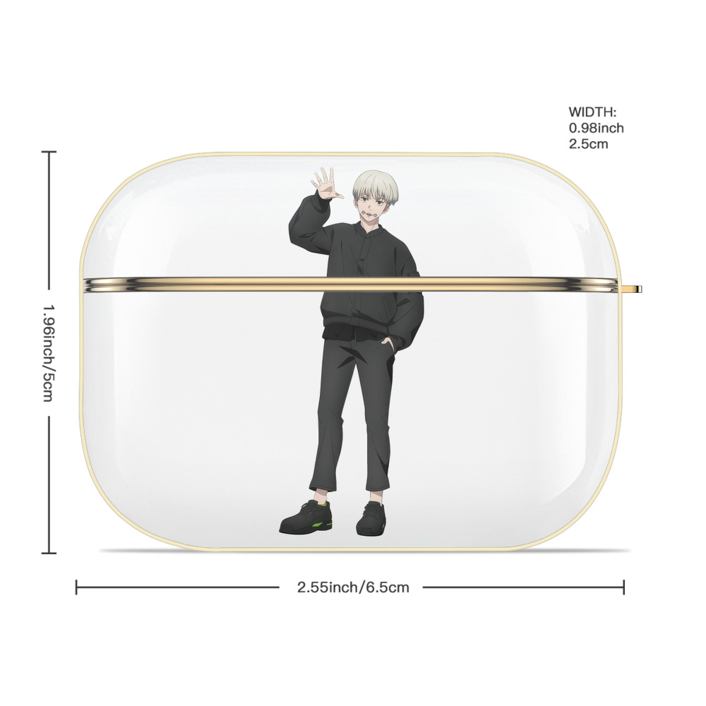 呪術廻戦 Jujutsu Kaisen 【AirPods Pro用】ハードシェル保護ケース｜耐衝撃・防指紋・カラビナ付き商品仕様