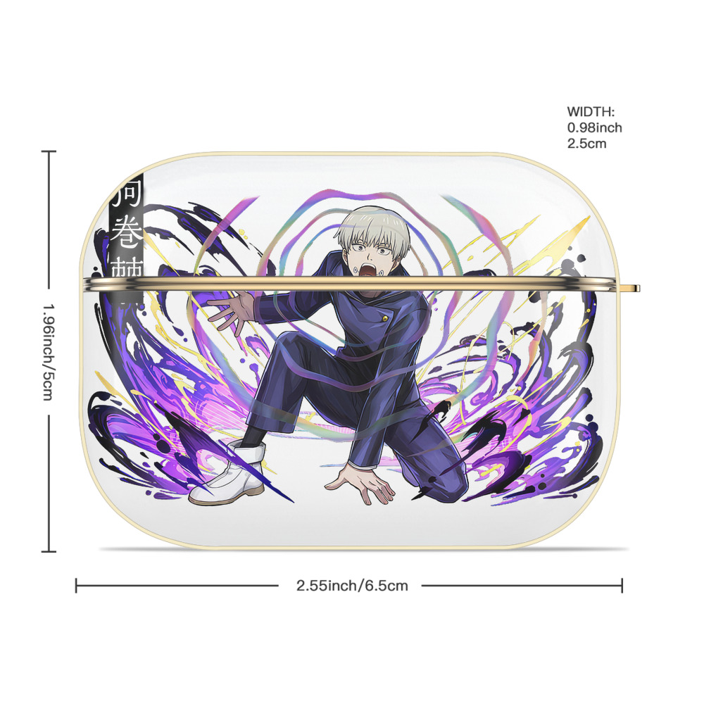呪術廻戦 Jujutsu Kaisen 【AirPods Pro用】ハードシェル保護ケース｜耐衝撃・防指紋・カラビナ付き商品仕様