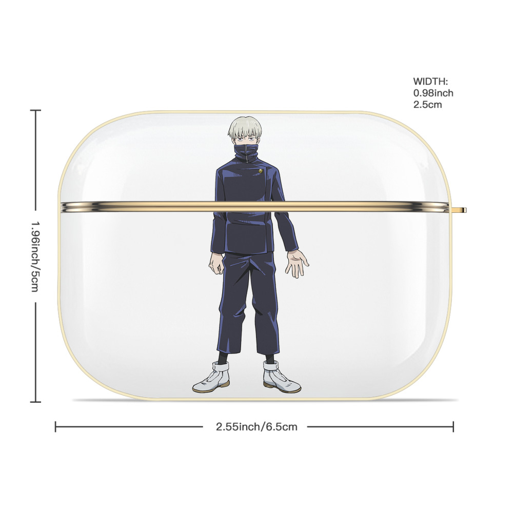 呪術廻戦 Jujutsu Kaisen 【AirPods Pro用】ハードシェル保護ケース｜耐衝撃・防指紋・カラビナ付き商品仕様