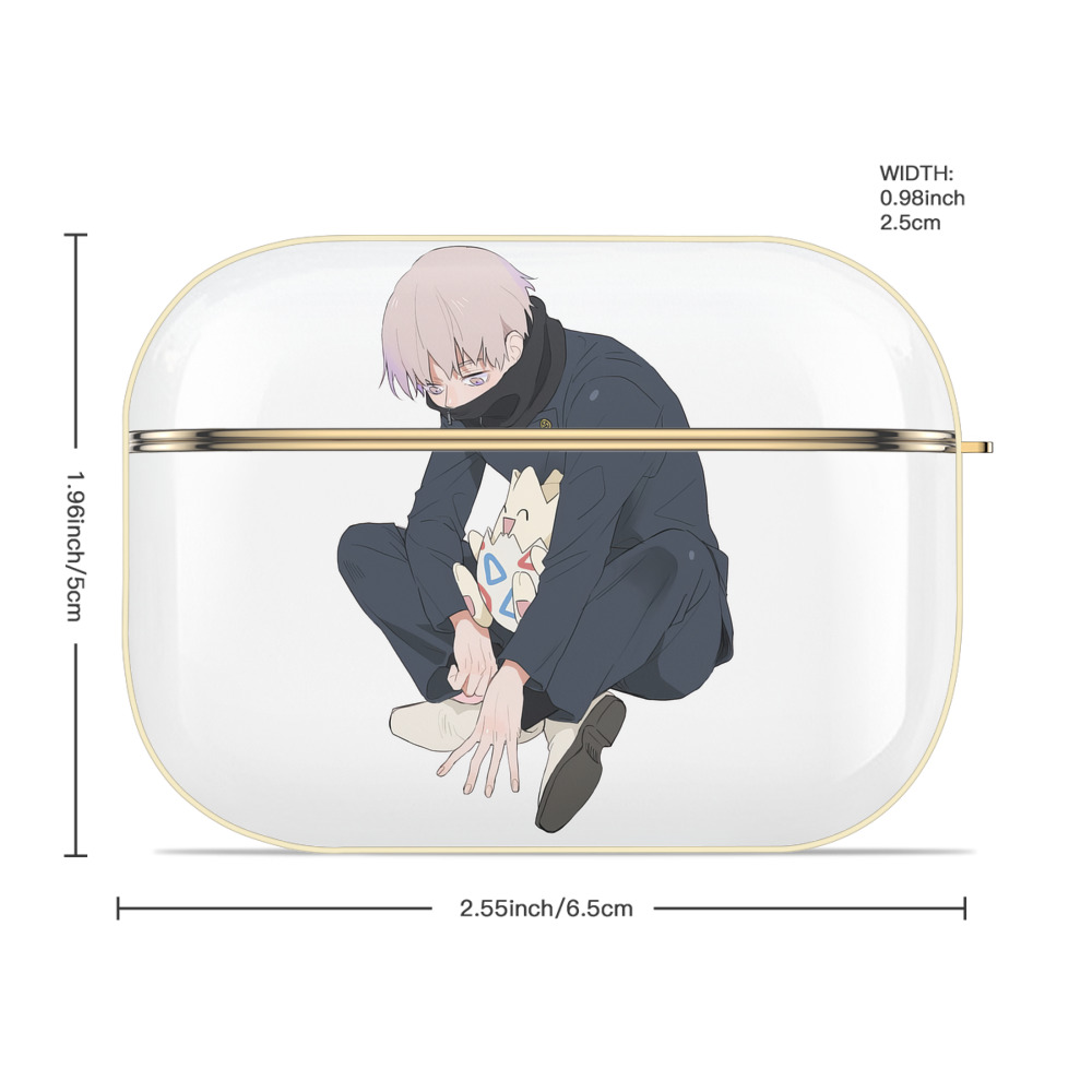 呪術廻戦 Jujutsu Kaisen 【AirPods Pro用】ハードシェル保護ケース｜耐衝撃・防指紋・カラビナ付き商品仕様