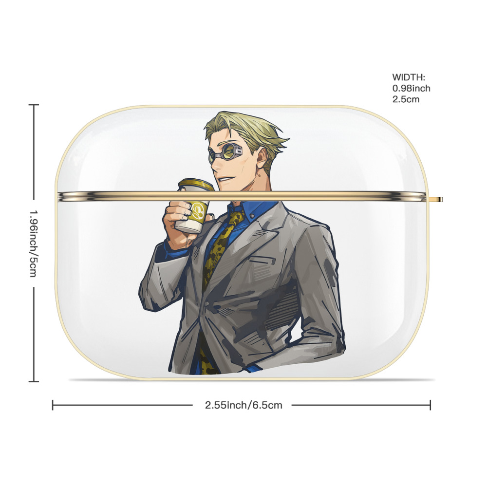 呪術廻戦 Jujutsu Kaisen 【AirPods Pro用】ハードシェル保護ケース｜耐衝撃・防指紋・カラビナ付き商品仕様