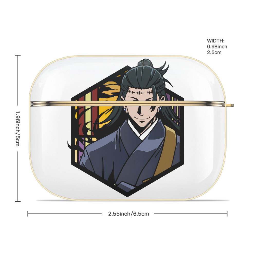 呪術廻戦 Jujutsu Kaisen 【AirPods Pro用】ハードシェル保護ケース｜耐衝撃・防指紋・カラビナ付き商品仕様