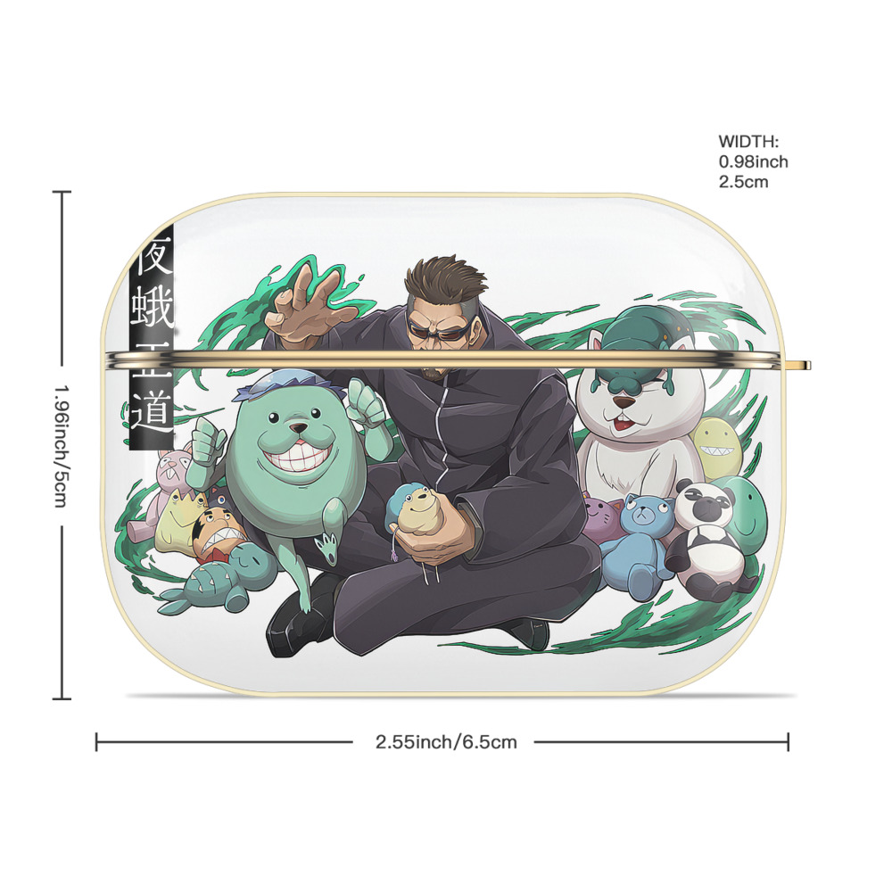 呪術廻戦 Jujutsu Kaisen 【AirPods Pro用】ハードシェル保護ケース｜耐衝撃・防指紋・カラビナ付き商品仕様