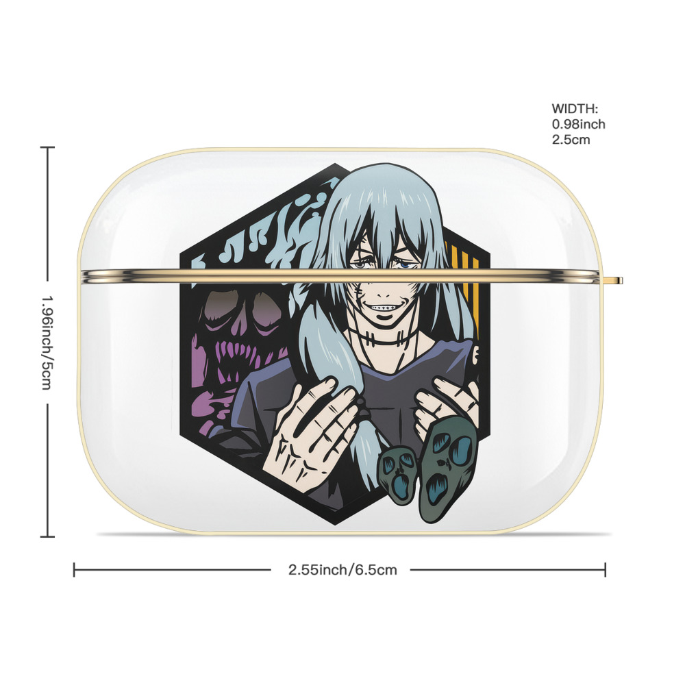 呪術廻戦 Jujutsu Kaisen 【AirPods Pro用】ハードシェル保護ケース｜耐衝撃・防指紋・カラビナ付き商品仕様