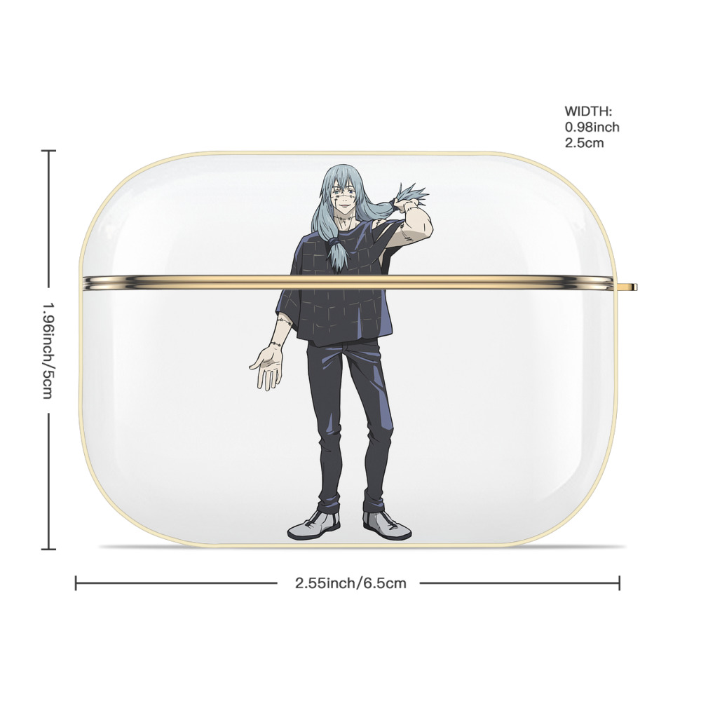 呪術廻戦 Jujutsu Kaisen 【AirPods Pro用】ハードシェル保護ケース｜耐衝撃・防指紋・カラビナ付き商品仕様