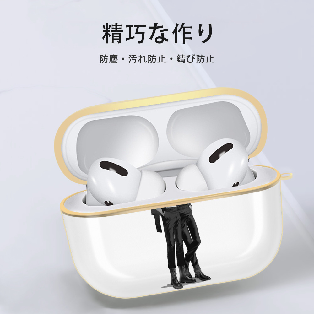 呪術廻戦 Jujutsu Kaisen 【AirPods Pro用】ハードシェル保護ケース｜耐衝撃・防指紋・カラビナ付き商品仕様