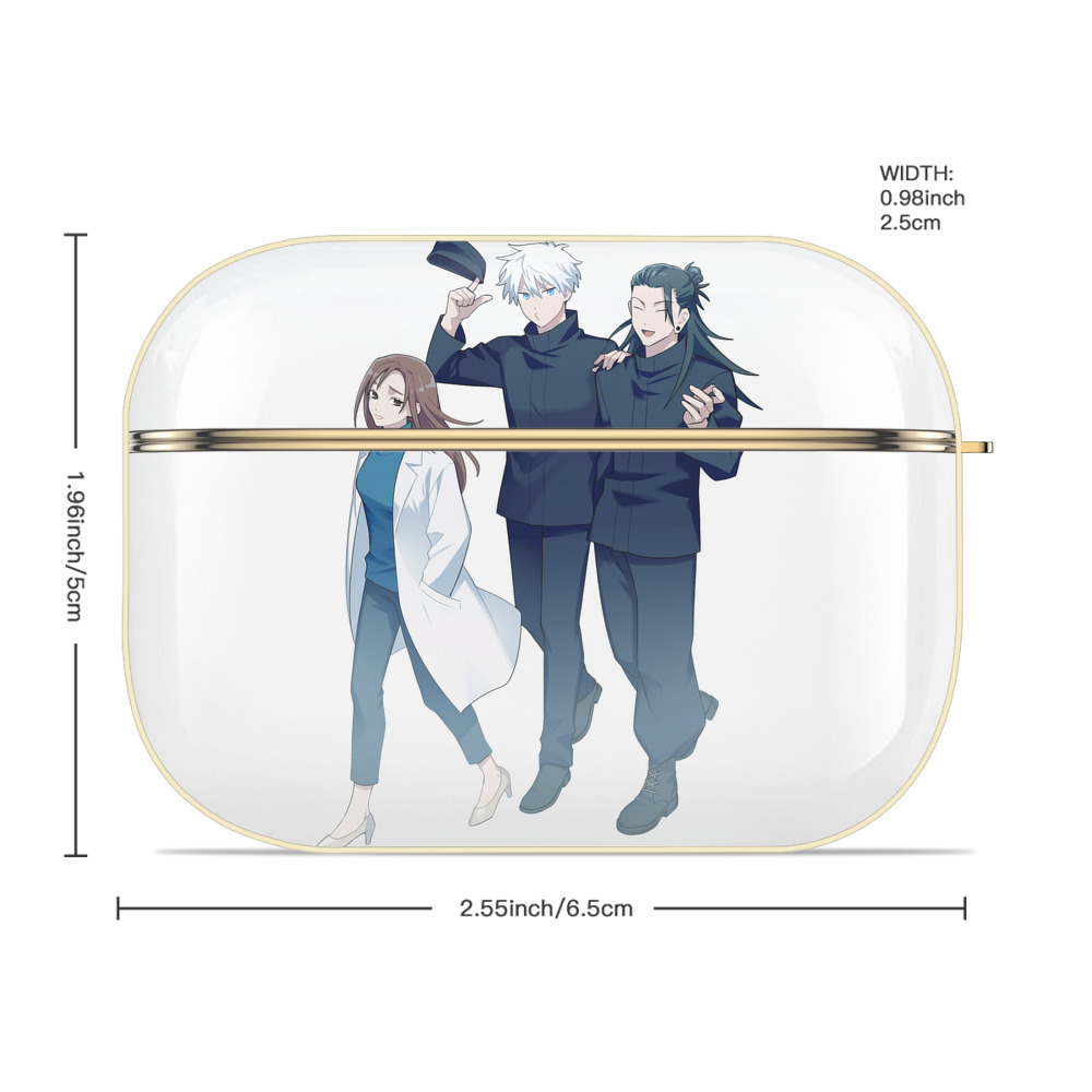 呪術廻戦 Jujutsu Kaisen 【AirPods Pro用】ハードシェル保護ケース｜耐衝撃・防指紋・カラビナ付き商品仕様