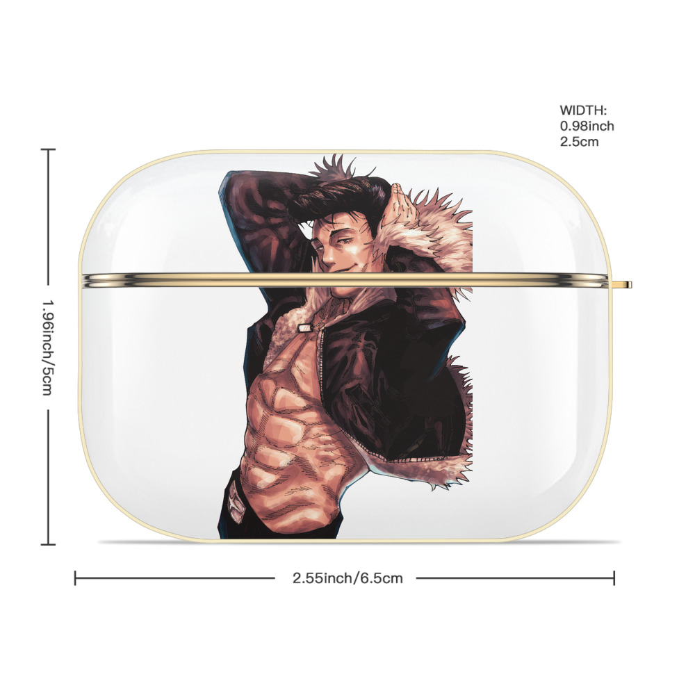 呪術廻戦 Jujutsu Kaisen 【AirPods Pro用】ハードシェル保護ケース｜耐衝撃・防指紋・カラビナ付き商品仕様
