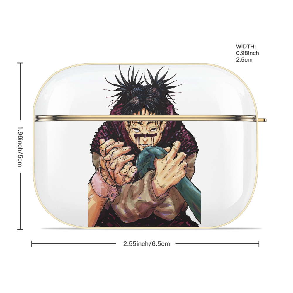 呪術廻戦 Jujutsu Kaisen 【AirPods Pro用】ハードシェル保護ケース｜耐衝撃・防指紋・カラビナ付き商品仕様