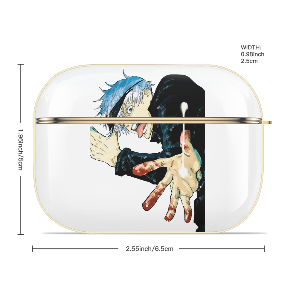 呪術廻戦 Jujutsu Kaisen 【AirPods Pro用】ハードシェル保護ケース｜耐衝撃・防指紋・カラビナ付き商品仕様