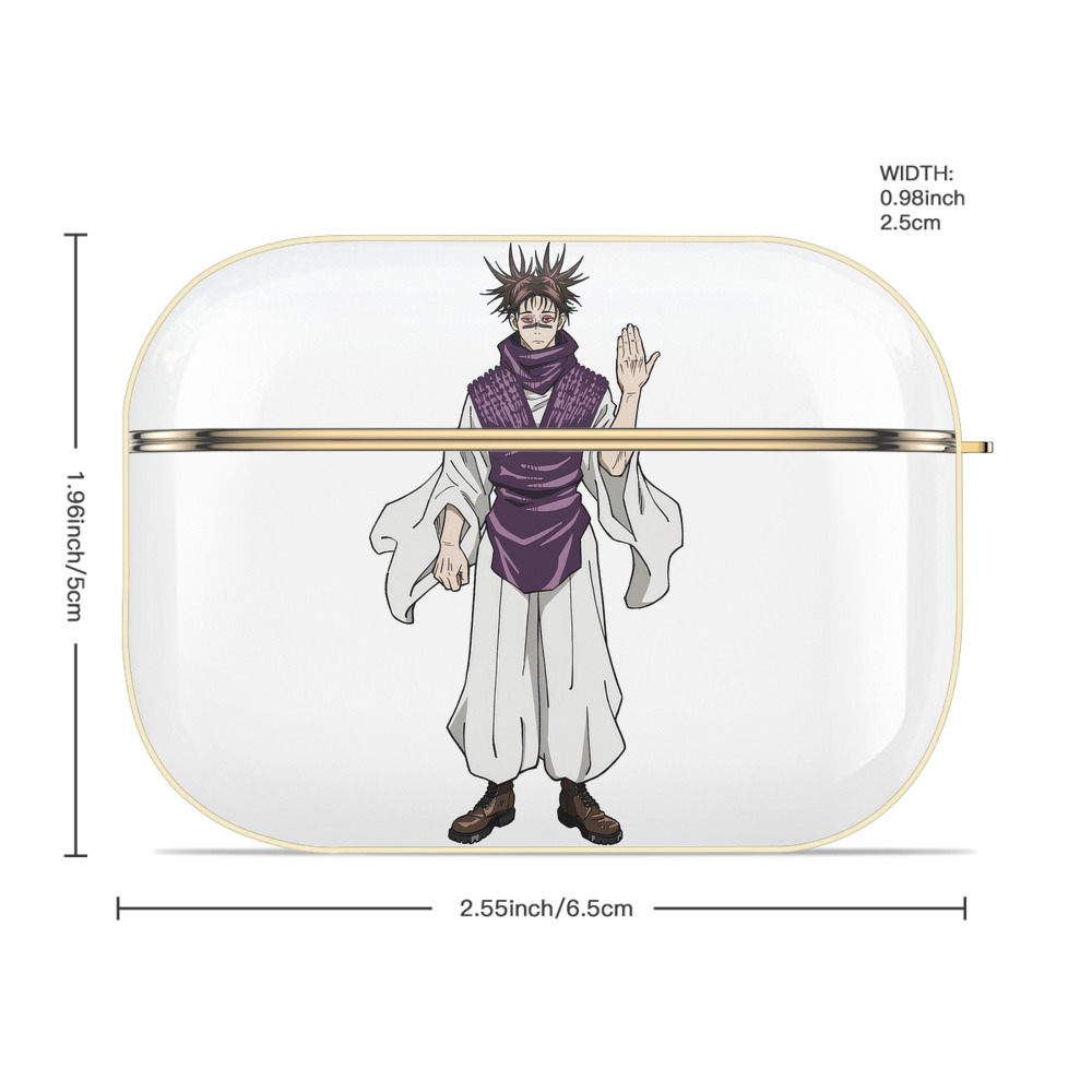 呪術廻戦 Jujutsu Kaisen 【AirPods Pro用】ハードシェル保護ケース｜耐衝撃・防指紋・カラビナ付き商品仕様