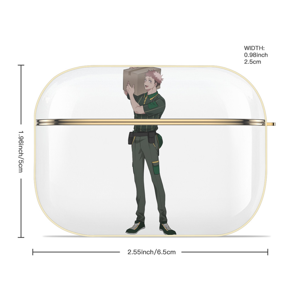 呪術廻戦 Jujutsu Kaisen 【AirPods Pro用】ハードシェル保護ケース｜耐衝撃・防指紋・カラビナ付き商品仕様