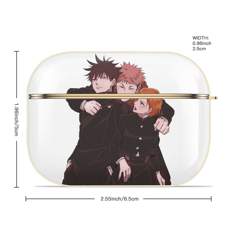 呪術廻戦 Jujutsu Kaisen 【AirPods Pro用】ハードシェル保護ケース｜耐衝撃・防指紋・カラビナ付き商品仕様