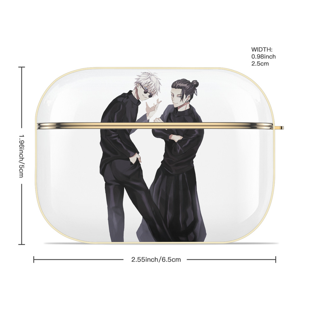 呪術廻戦 Jujutsu Kaisen 【AirPods Pro用】ハードシェル保護ケース｜耐衝撃・防指紋・カラビナ付き商品仕様