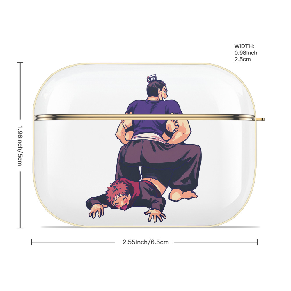 呪術廻戦 Jujutsu Kaisen 【AirPods Pro用】ハードシェル保護ケース｜耐衝撃・防指紋・カラビナ付き商品仕様