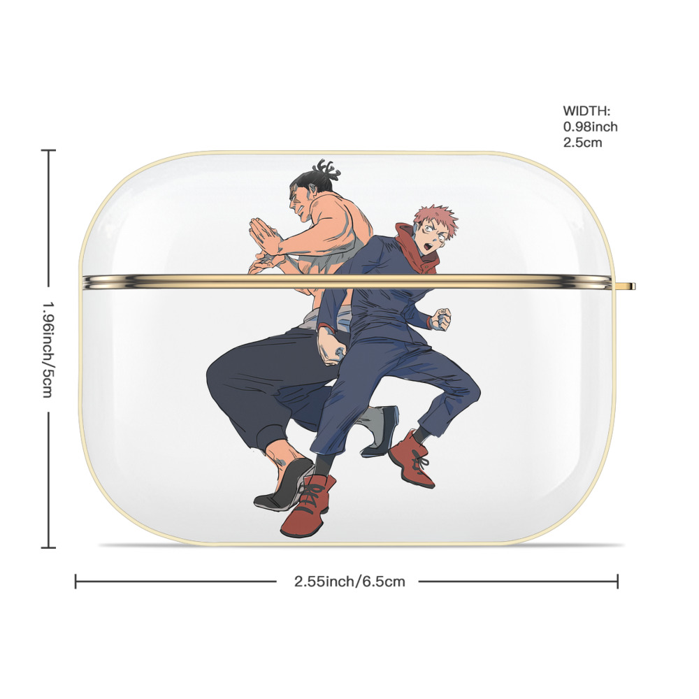呪術廻戦 Jujutsu Kaisen 【AirPods Pro用】ハードシェル保護ケース｜耐衝撃・防指紋・カラビナ付き商品仕様