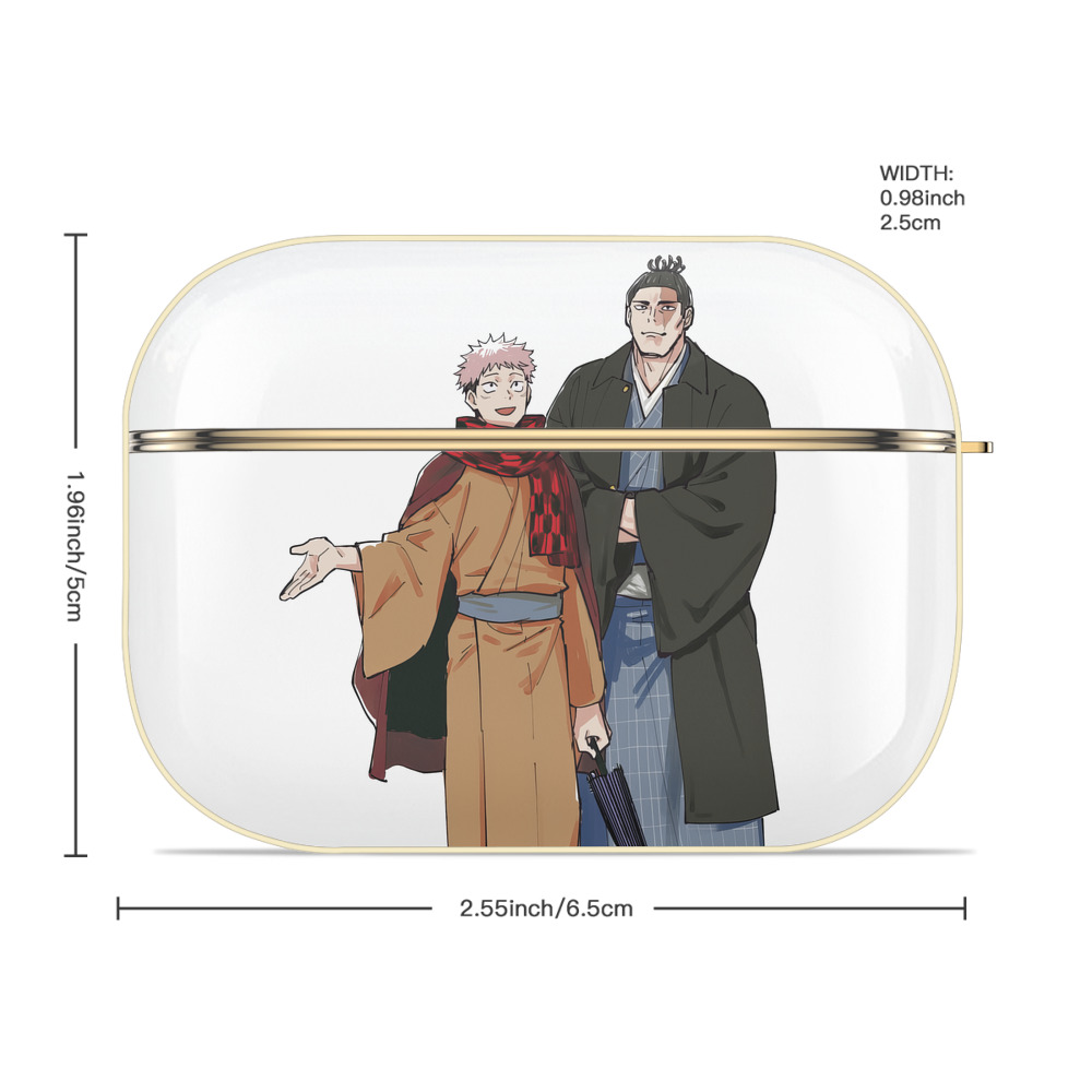 呪術廻戦 Jujutsu Kaisen 【AirPods Pro用】ハードシェル保護ケース｜耐衝撃・防指紋・カラビナ付き商品仕様