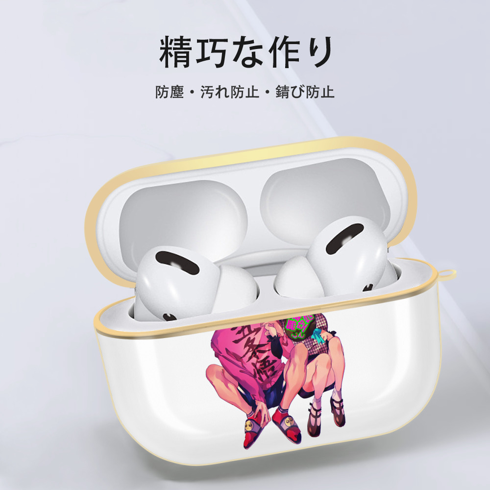 呪術廻戦 Jujutsu Kaisen 【AirPods Pro用】ハードシェル保護ケース｜耐衝撃・防指紋・カラビナ付き商品仕様
