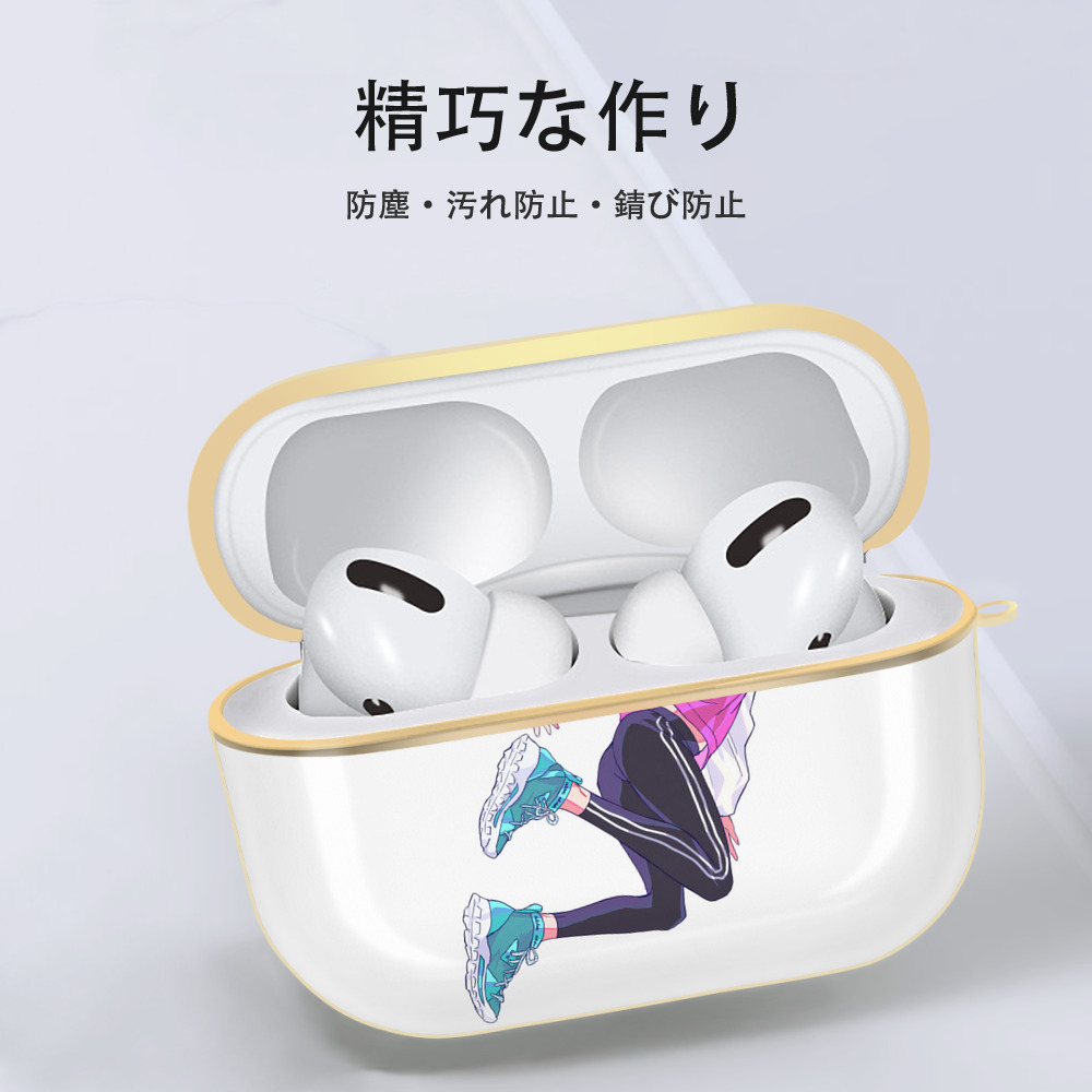呪術廻戦 Jujutsu Kaisen 【AirPods Pro用】ハードシェル保護ケース｜耐衝撃・防指紋・カラビナ付き商品仕様