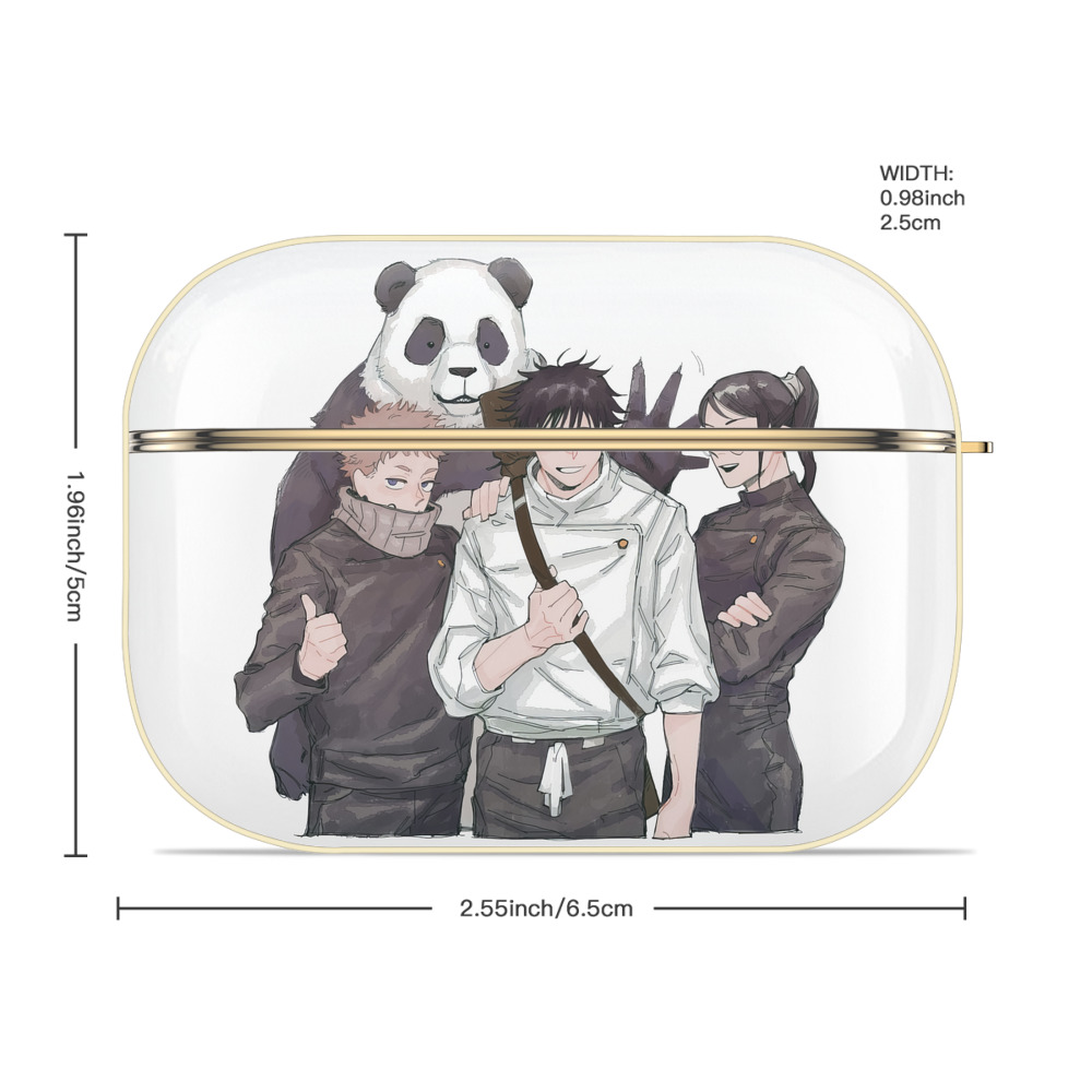 呪術廻戦 Jujutsu Kaisen 【AirPods Pro用】ハードシェル保護ケース｜耐衝撃・防指紋・カラビナ付き商品仕様