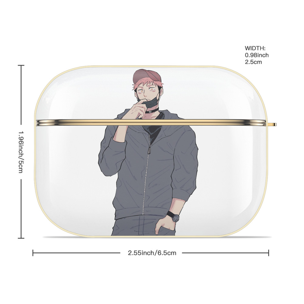 呪術廻戦 Jujutsu Kaisen 【AirPods Pro用】ハードシェル保護ケース｜耐衝撃・防指紋・カラビナ付き商品仕様