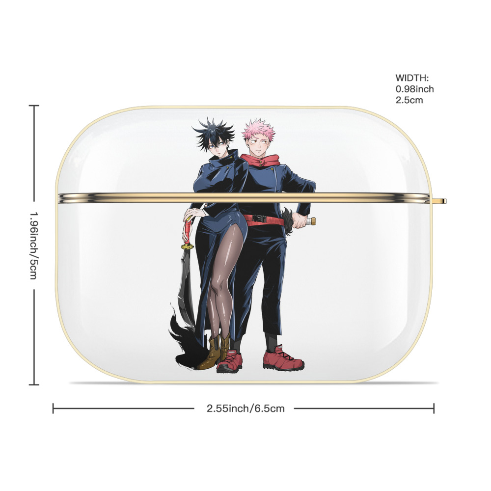呪術廻戦 Jujutsu Kaisen 【AirPods Pro用】ハードシェル保護ケース｜耐衝撃・防指紋・カラビナ付き商品仕様