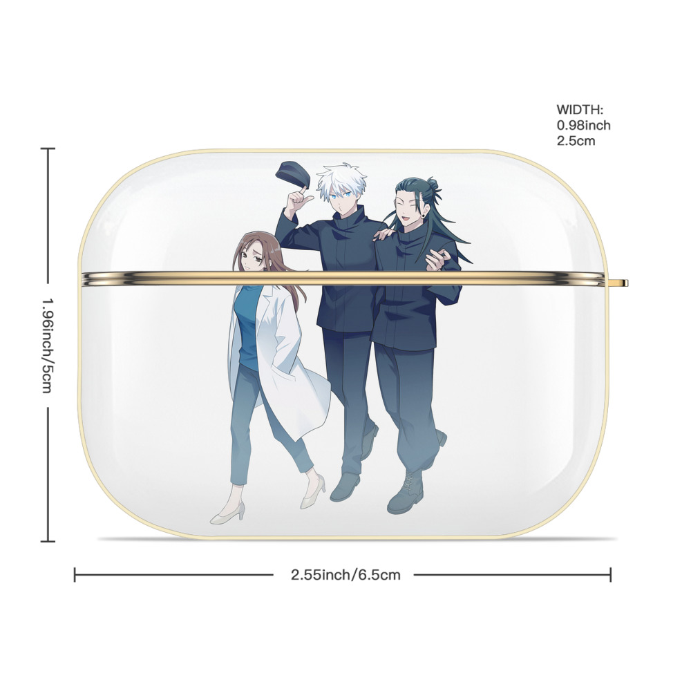 呪術廻戦 Jujutsu Kaisen 【AirPods Pro用】ハードシェル保護ケース｜耐衝撃・防指紋・カラビナ付き商品仕様