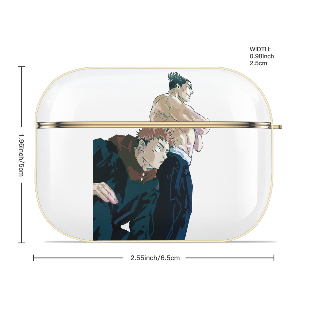 呪術廻戦 Jujutsu Kaisen 【AirPods Pro用】ハードシェル保護ケース｜耐衝撃・防指紋・カラビナ付き商品仕様
