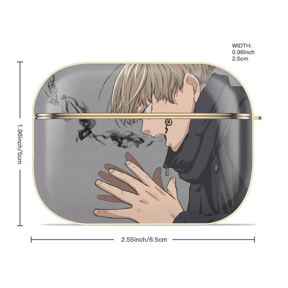 呪術廻戦 Jujutsu Kaisen 【AirPods Pro用】ハードシェル保護ケース｜耐衝撃・防指紋・カラビナ付き商品仕様