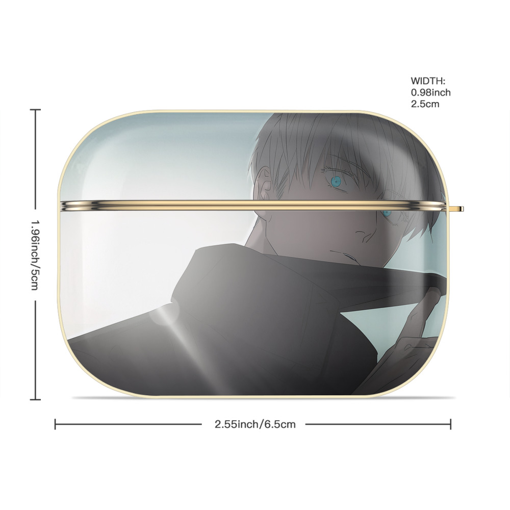 呪術廻戦 Jujutsu Kaisen 【AirPods Pro用】ハードシェル保護ケース｜耐衝撃・防指紋・カラビナ付き商品仕様