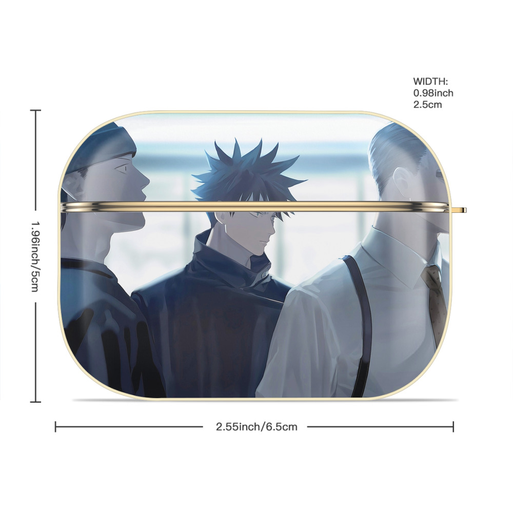 呪術廻戦 Jujutsu Kaisen 【AirPods Pro用】ハードシェル保護ケース｜耐衝撃・防指紋・カラビナ付き商品仕様