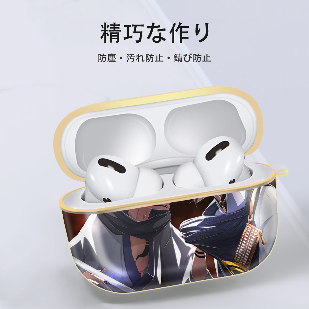 呪術廻戦 Jujutsu Kaisen 【AirPods Pro用】ハードシェル保護ケース｜耐衝撃・防指紋・カラビナ付き商品仕様