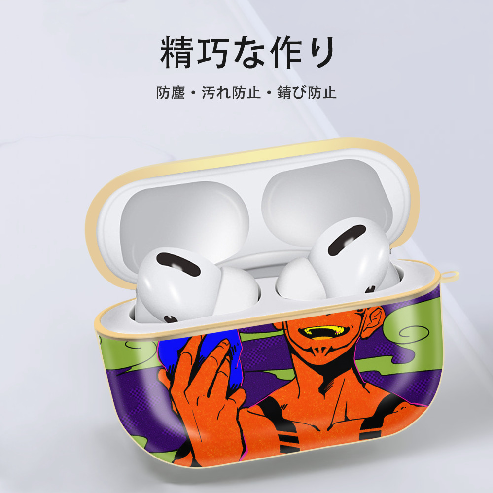 呪術廻戦 Jujutsu Kaisen 【AirPods Pro用】ハードシェル保護ケース｜耐衝撃・防指紋・カラビナ付き商品仕様