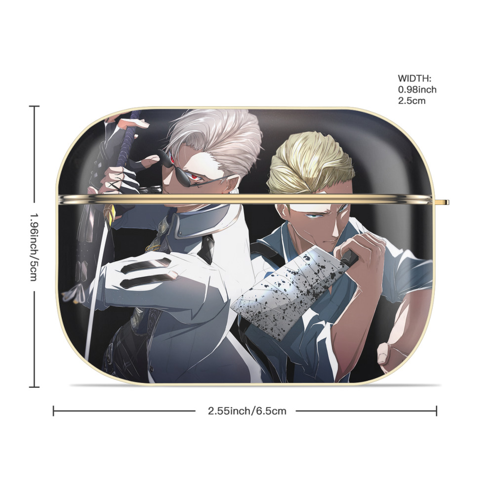 呪術廻戦 Jujutsu Kaisen 【AirPods Pro用】ハードシェル保護ケース｜耐衝撃・防指紋・カラビナ付き商品仕様