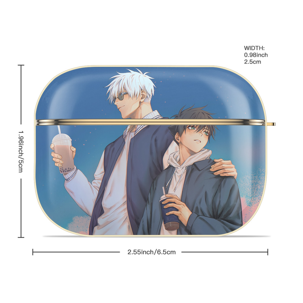 呪術廻戦 Jujutsu Kaisen 【AirPods Pro用】ハードシェル保護ケース｜耐衝撃・防指紋・カラビナ付き商品仕様