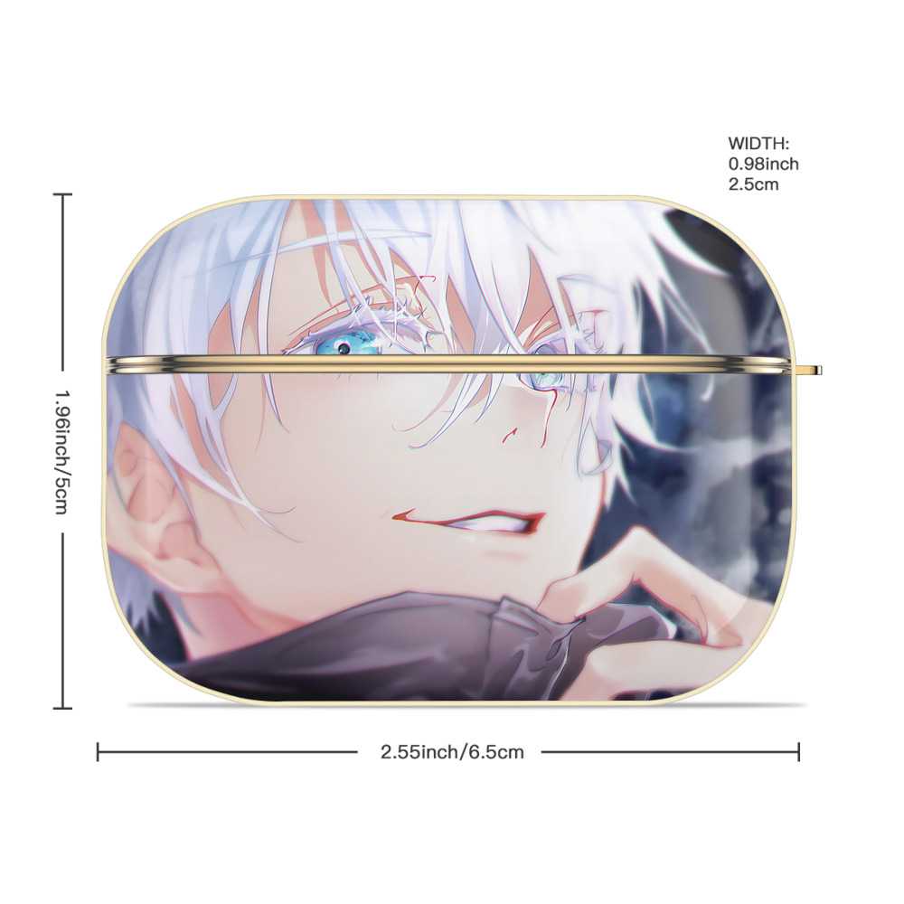 呪術廻戦 Jujutsu Kaisen 【AirPods Pro用】ハードシェル保護ケース｜耐衝撃・防指紋・カラビナ付き商品仕様